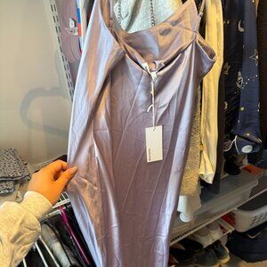 Reformation Silk Mid Length Dress
